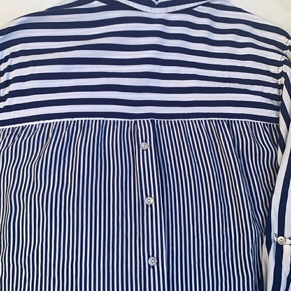 Jane Delaney Rayon Striped Roll Up Size 1X - Picture 7 of 9